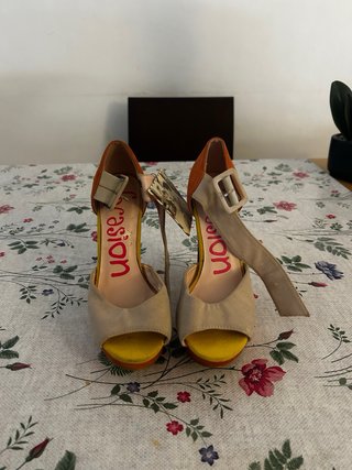Sandalias de Tacón Evasion Multicolor