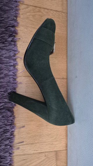Zapatos de tacón verde talla 38