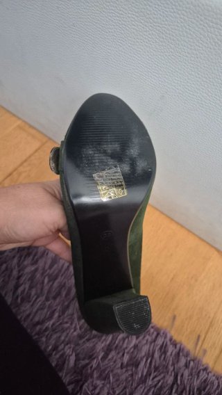 Zapatos de tacón verde talla 38