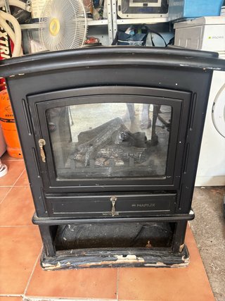 Chimenea Eléctrica Marux Negra