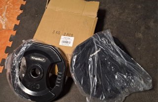 2 discos caucho Kingsbox 5kg 30mm