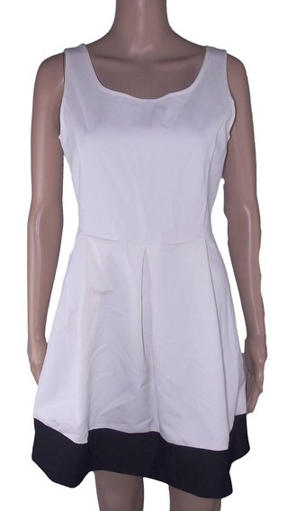 Abito donna Stradivarius corto bianco ruota