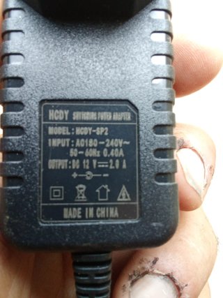 Alimentatore HCDY Switching Power Adapter 12v 2.0a