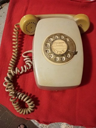 Teléfono antiguo pared CTNE 60s/70s