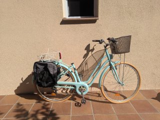 Bicicleta Paseo B'Twin Elops 520 Celeste