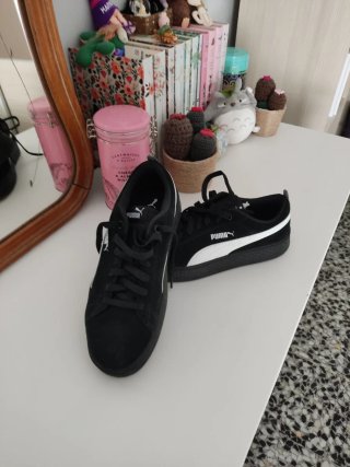 Zapatillas Puma Smash Platform Blancas Talla 41