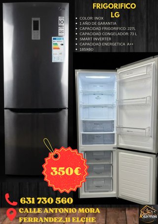 Frigorífico LG Inox 185x60