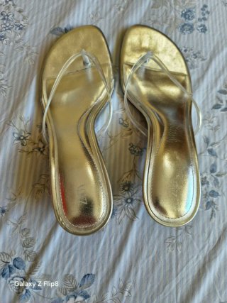 Sandalias Zara Doradas