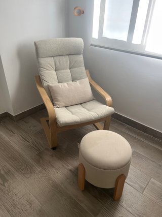 Sillón Relax de Lectura con Reposapiés