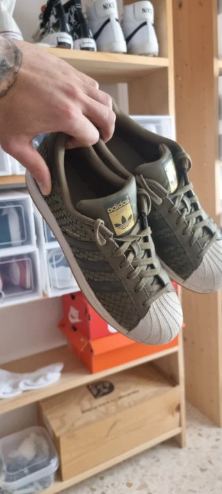 Zapatillas Adidas Superstar Verde Oliva