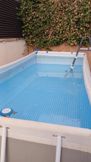 Piscina Intex 4x2x1,depuradora y limpiafondos incl