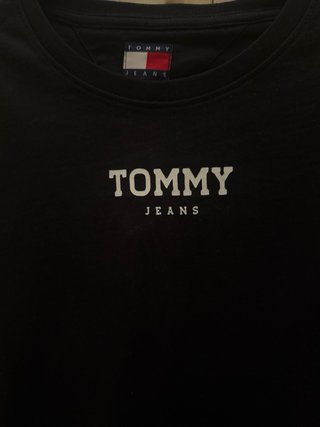 Camiseta Tommy Jeans Negra Talla XL,nueva