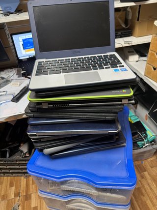 Lote de 14 Ordenadores Portátiles hp asus mezclado
