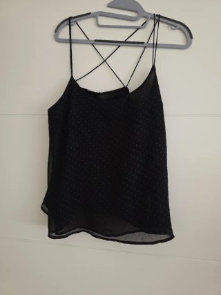 Top Negro con Lunares Lefties Talla M