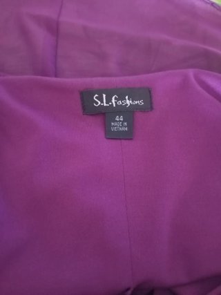 Vestido Morado S.L. Fashions Talla 44