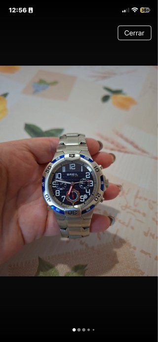 Reloj Breil Plateado y Azul