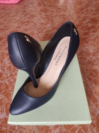 Zapatos de tacón azul Menbur