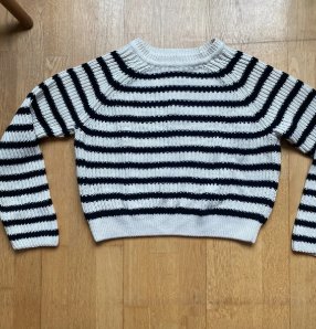 Jersey de punto de rayas Zara talla S