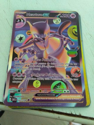 Carta Pokémon Mewtwo EX 157/128