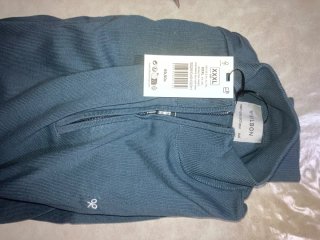 Suéter Silbon con cremallera azul Talla XXL/XXXL