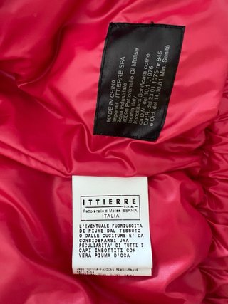 Chaleco Plumífero Versace Rojo Talla XL