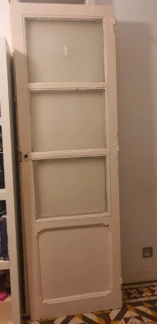 Puerta Antigua con Vidrio 218 x 68 cm