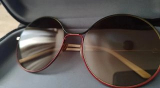 Gafas de sol Gucci montura verde oliva y rojo