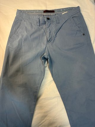 Pantalones Chinos Azules