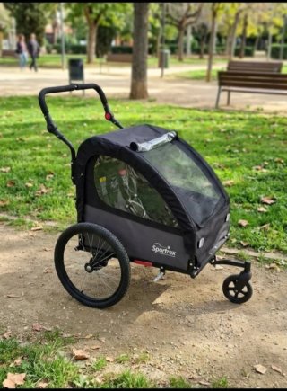 Carrito/Remolque Bicicleta Sportrex 2 Plazas