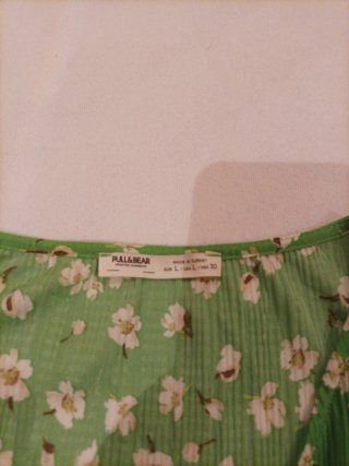 Vestido de verano floral verde