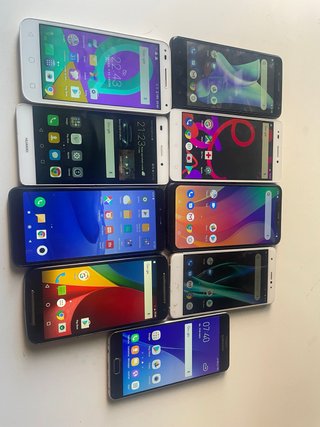 Lote de 9 teléfonos móviles