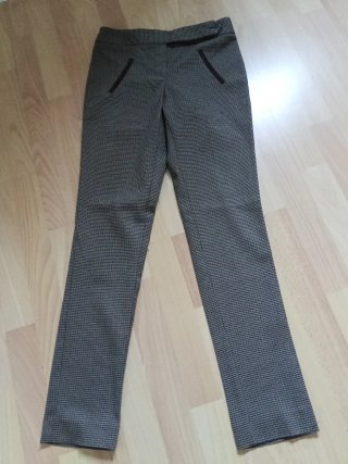 Pantalón de vestir cuadros marrón
