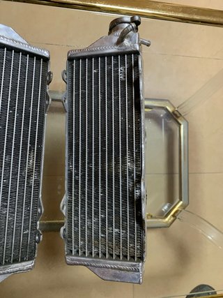 Pareja radiadores aluminio moto 2T