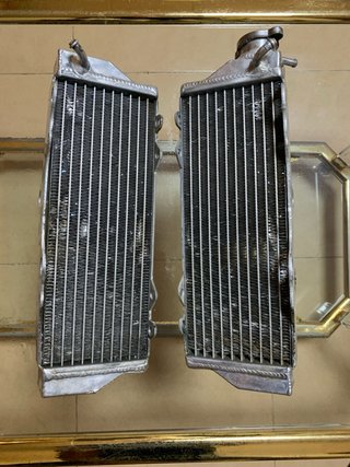 Pareja radiadores aluminio moto 2T