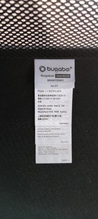 Cuna de viaje Bugaboo Stardust Negra+funda