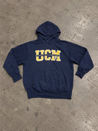 Felpa con cappuccio UCM blu