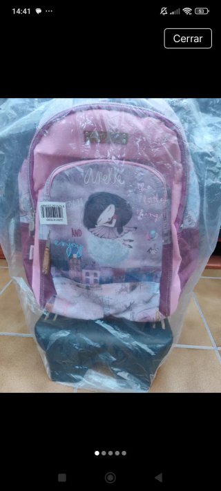 Mochila escolar Anneke sin estrenar