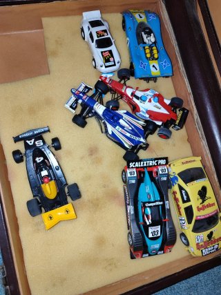 Scalextric original con pistas, coches y mandos