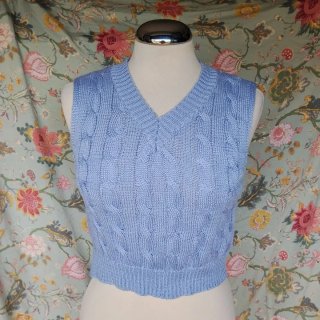 Gilet maglia azzurro Shein