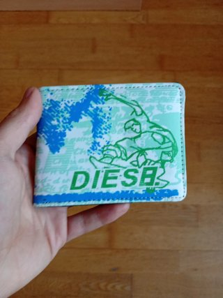 Cartera Diesel Blanca y Azul