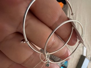 Pendientes de aro TOUS plata