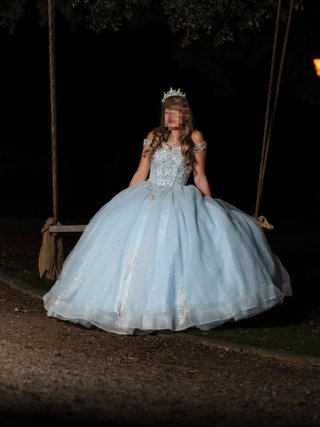 Vestido de Quinceañera Azul