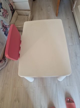 Mesa y silla infantil Ikea blanca