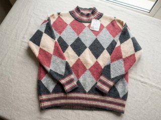 Jersey de Punto con Estampado de Rombos