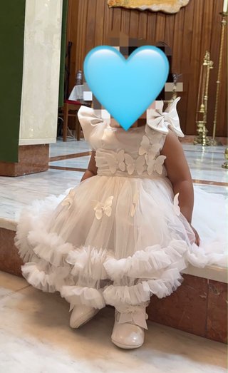 Vestido y Zapatos Bautizo Niña