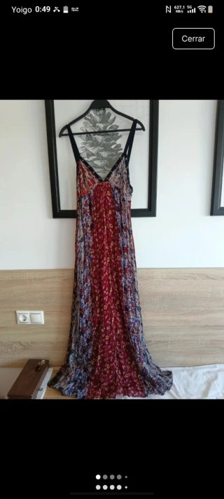 Vestido largo Zara estampado