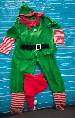 Disfraz Elfo Navideño Talla L