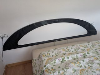Se regala - cabezal de cama lacado blanco y negro