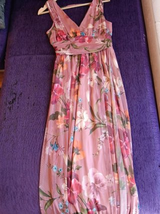 Vestido Largo Estampado Floral