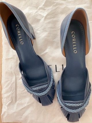 Zapatos de tacón Corello piel azul